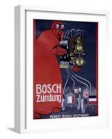 Poster Advertising Bosch Ignition Systems-null-Framed Premium Giclee Print