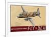 Poster Advertising 'British European Airways', C.1950-null-Framed Giclee Print