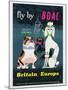 Poster Advertising British Overseas Airways, C.1962-English School-Mounted Giclee Print