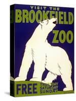 Poster Advertising Brookfield Zoo in Chicago, Illinois, 1938-null-Stretched Canvas