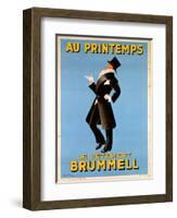 Poster Advertising 'Brummel' Clothing for Men at 'Printemps' Department Store, 1936-Leonetto Cappiello-Framed Giclee Print