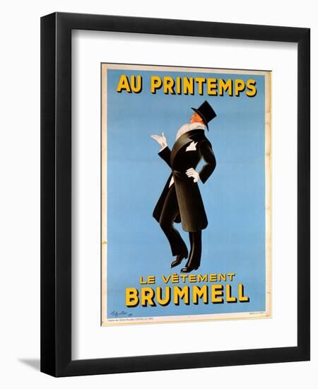 Poster Advertising 'Brummel' Clothing for Men at 'Printemps' Department Store, 1936-Leonetto Cappiello-Framed Giclee Print