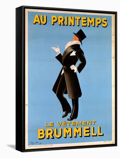 Poster Advertising 'Brummel' Clothing for Men at 'Printemps' Department Store, 1936-Leonetto Cappiello-Framed Stretched Canvas
