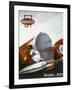 Poster Advertising Bugatti Cars, 1939-null-Framed Giclee Print