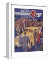 Poster Advertising Buick Cars, 1936-null-Framed Giclee Print