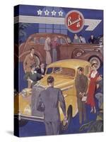 Poster Advertising Buick Cars, 1936-null-Stretched Canvas