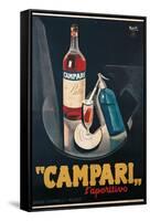 Poster Advertising Campari l'aperitivo-Marcello Nizzoli-Framed Stretched Canvas