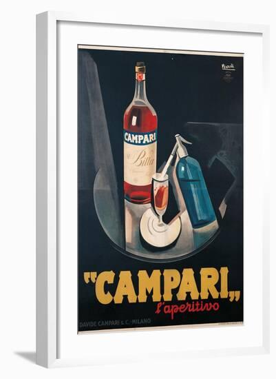 Poster Advertising Campari l'aperitivo-Marcello Nizzoli-Framed Art Print