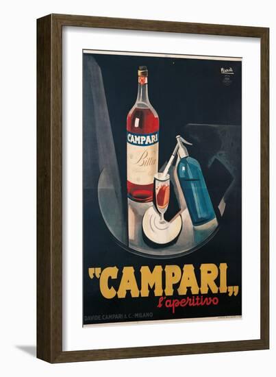 Poster Advertising Campari l'aperitivo-Marcello Nizzoli-Framed Art Print