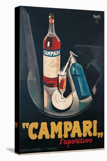 Poster Advertising Campari Laperitivo-Marcello Nizzoli-Stretched Canvas