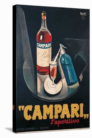 Poster Advertising Campari Laperitivo-Marcello Nizzoli-Stretched Canvas