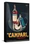 Poster Advertising Campari Laperitivo-Marcello Nizzoli-Framed Stretched Canvas