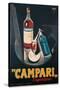 Poster Advertising Campari Laperitivo-Marcello Nizzoli-Stretched Canvas