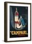 Poster Advertising Campari Laperitivo-Marcello Nizzoli-Framed Premium Giclee Print