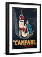 Poster Advertising Campari Laperitivo-Marcello Nizzoli-Framed Premium Giclee Print