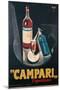 Poster Advertising Campari Laperitivo-Marcello Nizzoli-Mounted Giclee Print