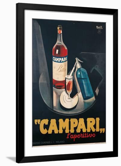 Poster Advertising Campari Laperitivo-Marcello Nizzoli-Framed Giclee Print