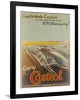 Poster Advertising Castrol, Featuring Bluebird, 1928-NF Humphries-Framed Giclee Print