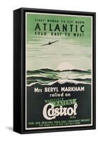 Poster Advertising 'Castrol' Oil, C.1938 (Colour Litho)-English-Framed Stretched Canvas