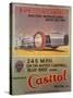 Poster Advertising Castrol Oil, Featuring Bluebird and Malcolm Campbell, Early 1930s-null-Stretched Canvas