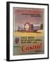 Poster Advertising Castrol Oil, Featuring Bluebird and Malcolm Campbell, Early 1930s-null-Framed Giclee Print