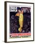 Poster Advertising Charlie Chaplin in 'Modern Times', C.1936-null-Framed Giclee Print