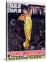 Poster Advertising Charlie Chaplin in 'Modern Times', C.1936-null-Stretched Canvas