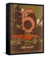 Poster Advertising Chevrolet Trucks, C1930s-null-Framed Stretched Canvas