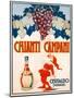 Poster Advertising Chianti Campani, Milan, 1940-null-Mounted Giclee Print