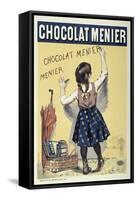 Poster Advertising Chocolat Menier, 1893-Firmin Bouisset-Framed Stretched Canvas