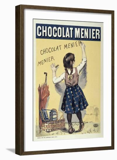 Poster Advertising Chocolat Menier, 1893-Firmin Bouisset-Framed Giclee Print