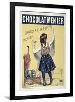 Poster Advertising Chocolat Menier, 1893-Firmin Bouisset-Framed Giclee Print