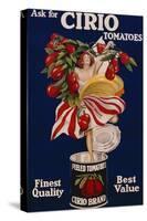 Poster Advertising Cirio Tomatoes, C.1920-null-Stretched Canvas