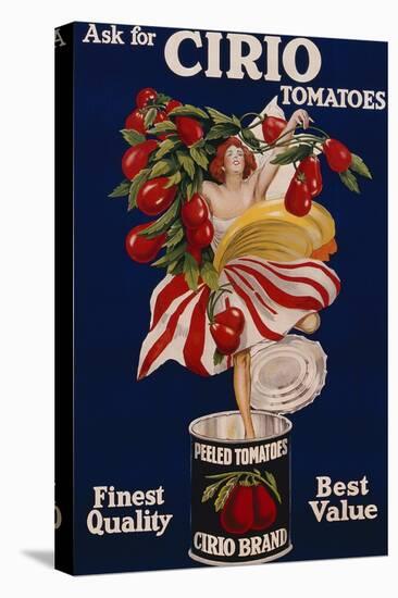 Poster Advertising Cirio Tomatoes, C.1920-null-Stretched Canvas