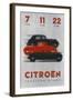 Poster Advertising Citroën Cars, 1934-null-Framed Giclee Print