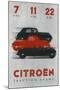 Poster Advertising Citroën Cars, 1934-null-Mounted Giclee Print