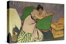 Poster Advertising Codorniu Champagne (Colour Litho)-Ramon Casas i Carbo-Stretched Canvas