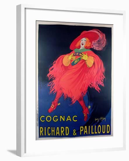 Poster Advertising Cognac Distilled by Richard and Pailloud-Jean D'Ylen-Framed Giclee Print