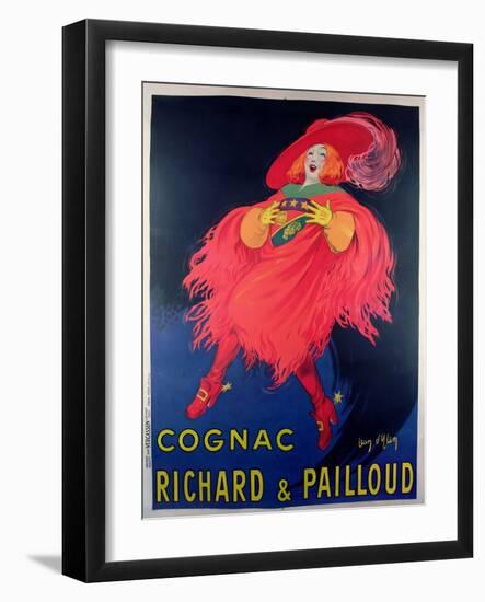 Poster Advertising Cognac Distilled by Richard and Pailloud-Jean D'Ylen-Framed Giclee Print