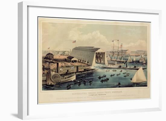 Poster Advertising 'Continental Works, Greenpoint Brooklyn', Published by Endicott and Co-null-Framed Giclee Print