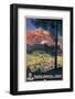 Poster Advertising Cortina D'Ampezzo-null-Framed Photographic Print