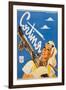 Poster Advertising Cortina d'Ampezzo-Franz Lenhart-Framed Art Print