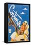 Poster Advertising Cortina DAmpezzo-Franz Lenhart-Framed Stretched Canvas