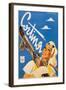 Poster Advertising Cortina DAmpezzo-Franz Lenhart-Framed Giclee Print