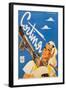 Poster Advertising Cortina DAmpezzo-Franz Lenhart-Framed Giclee Print