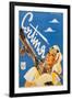 Poster Advertising Cortina DAmpezzo-Franz Lenhart-Framed Giclee Print