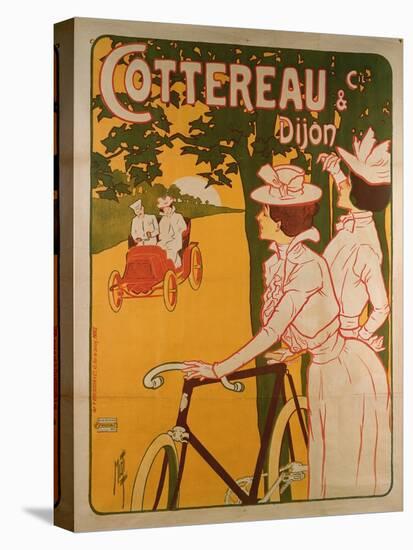 Poster Advertising Cottereau and Dijon Bicycles-Ferdinand Misti-mifliez-Stretched Canvas