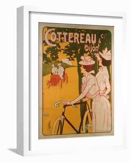 Poster Advertising Cottereau and Dijon Bicycles-Ferdinand Misti-mifliez-Framed Giclee Print