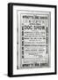 Poster Advertising Cruft's Dog Show at the Royal Agricultural Hall in Islington, London in 1891-null-Framed Giclee Print