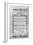 Poster Advertising Cruft's Dog Show at the Royal Agricultural Hall in Islington, London in 1891-null-Framed Giclee Print
